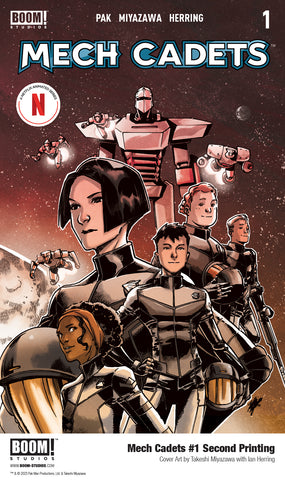 MECH CADETS #1 second printing - signed by Greg Pak