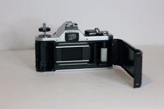 Pentax MX with back of film door open